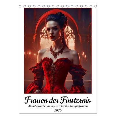 Frauen der Finsternis (Tischkalender 2026 DIN A5 hoch), CALVENDO Monatskalender