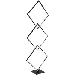 Globo, Stehlampe, Stehleuchte Metall Schwarz, 1xled (1100 lm)