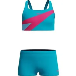 SPEEDO Kinder Bikini Hyperboom Butterfly Back Two Piece, Größe 164 in Blau Blau