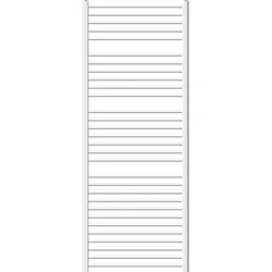 LuxeBath ECD Germany Badheizkörper 750×1800 mm Weiß, gerade, Seitenanschluss