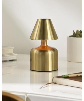 Value Selection Remy Cordless LED Table Lamp Gold Dimmable Accent Light Remy Cordless LED Table Lamp Gold Dimmable Accent Light