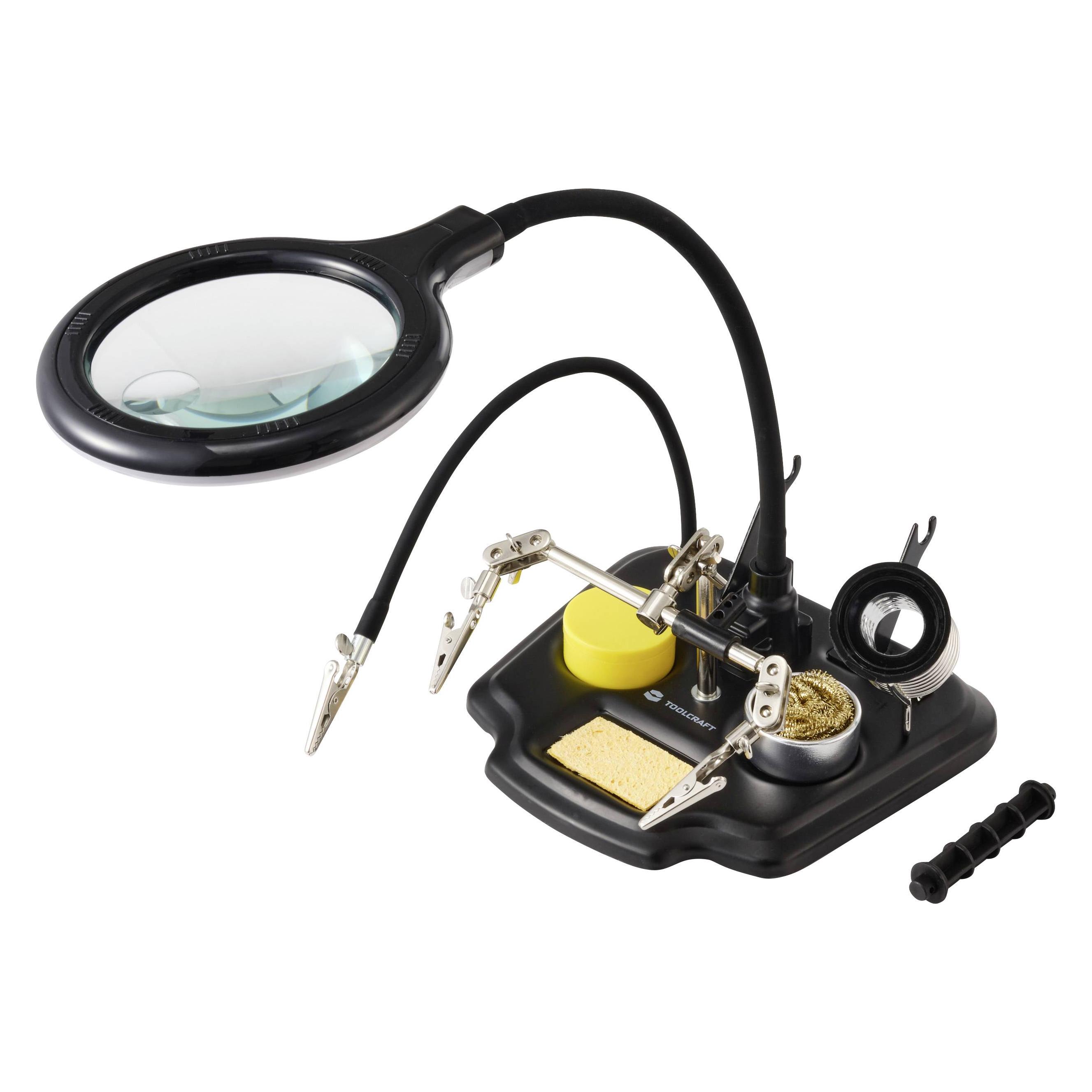 Toolcraft TO-7580322 Tisch-Lupenleuchte Vergrösserungsfaktor: 1.75 x, 4 x EEK: G (A - G) (TO-7580322)