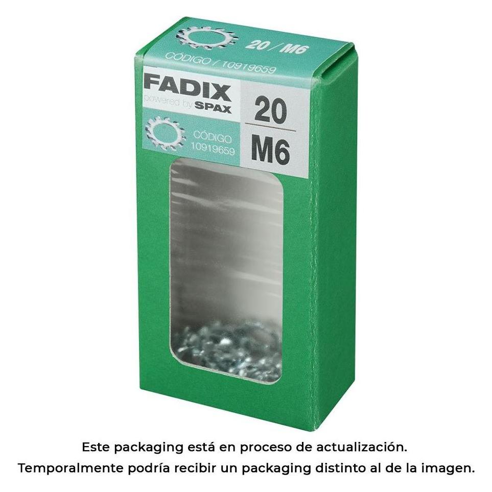 Fadix Schachtel mit 20 Stück Zahnscheiben M 6 (49378062)