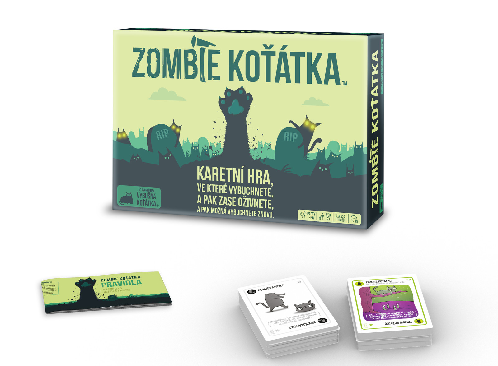 Asmodee Blackfire Explosieve Kittens: Zombie-kittens