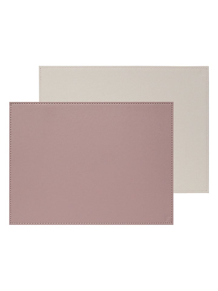 FREEFORM Tischset in Altrosa/ Creme - (L)40 x (B)30 cm - onesize