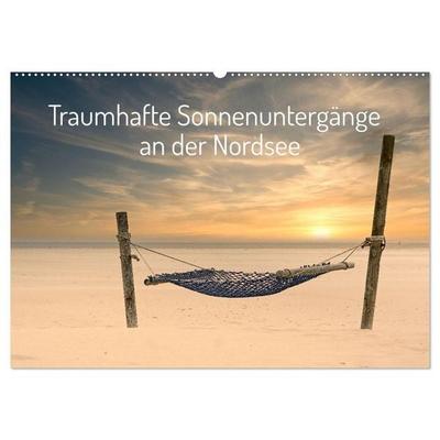 Traumhafte Sonnenuntergänge an der Nordsee (Wandkalender 2026 DIN A2 quer), CALVENDO Monatskalender