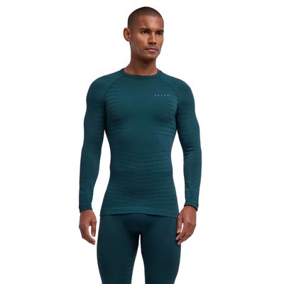 Langarmshirt FALKE "FALKE Langarmshirt", Herren, Gr. M, weiß (holly (7385)), Shirts Langarmshirt