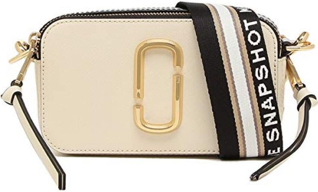 Marc Jacobs Kleine Tasche im Kamerastil aus Saffiano-Leder mit verstellbarem Umhängeriemen