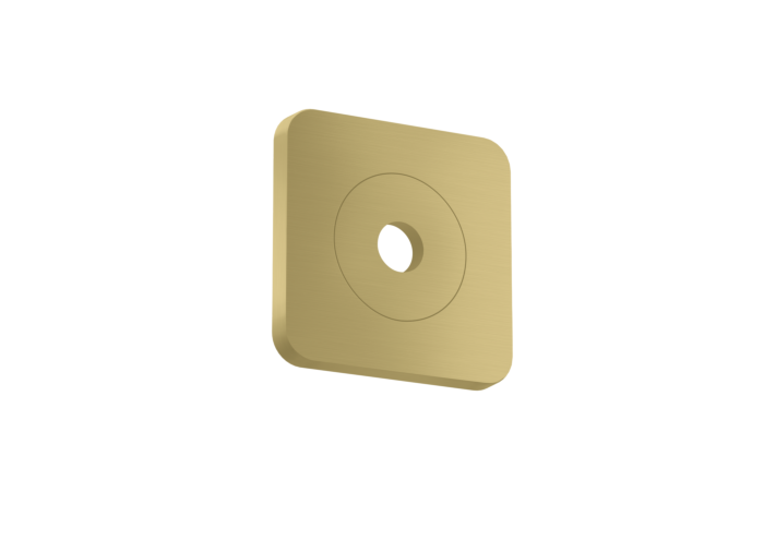 Hansgrohe AXOR Citterio C Wandrosette 28801950 120/120 softsquare, Brushed Brass
