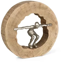 Moritz Skulptur Wage den Sprung  28 x 27,5 x 7 cm Holz Deko Figur