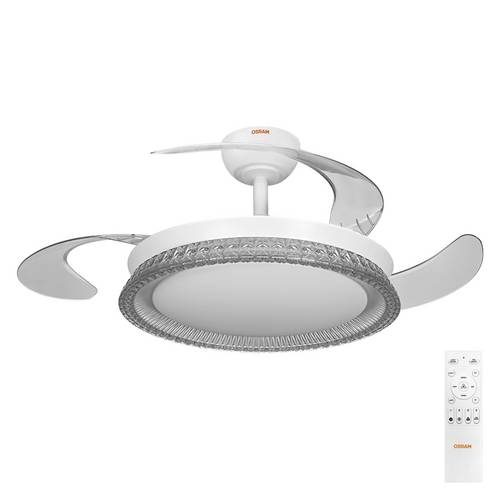 OSRAM HOMELIGHTING Ceiling Fan Cierzo 1220mm 60W CCT RGB Deckenventilator 60W (Ø) 1220mm mit Beleuchtung, mit Fernbedienung