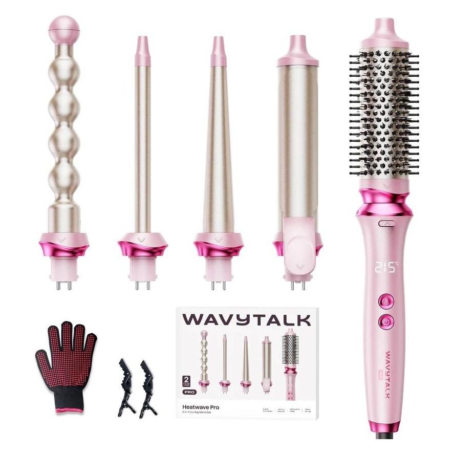Wavytalk 7in1 Heatwave Pro Hair styling comb Pink (Wavytalk-3747)