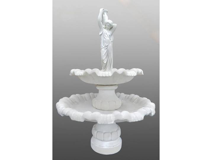 JVmoebel Gartenbrunnen Imposanter Steinguss-Brunnen mit detailreichem Design und Wasser-Spiel, (Artikel 1097), Made in Europa
