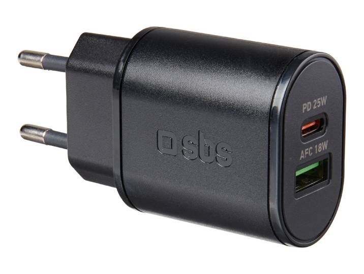 SBS Reiseladegerät mit USB-Typ C und Usb-A 25 W