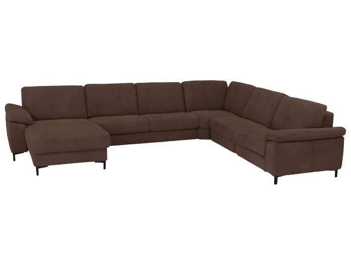 Ecksofa Shetland Basic Wohnlandschaft Polipol / Farbe: Mocca / Material: Leder Basic