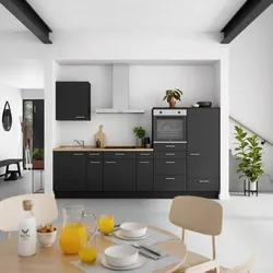 Küchenleerblock Touch Low o. Geräte Schwarz