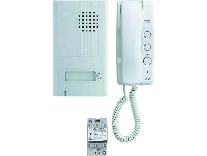 Kit portier audio 2 fils intégral combiné\, platine aluminium saillie 22 mm avec 2ème bouton de- AIPHONE - DA1AS