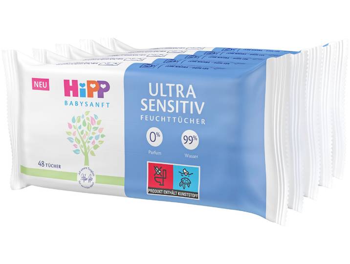 Hipp Feuttücher Ultra sensitiv 5x48 Stück