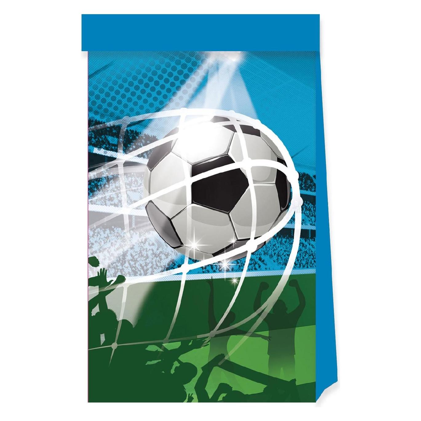 Globos Europe Papier-Partytüten FSC-Fussballfans, 4 Stück. (4 Stk.) (GN93752)