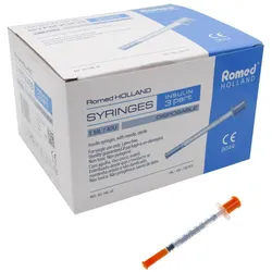Romed Insulinspritzen U-40 steril 40 I.E. / 1ml 32 x 100 Stück