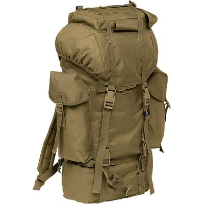 Rucksack BRANDIT "Brandit Accessoires Nylon Military Backpack", Gr. onesize, grün (olive), Rucksäcke Rucksack