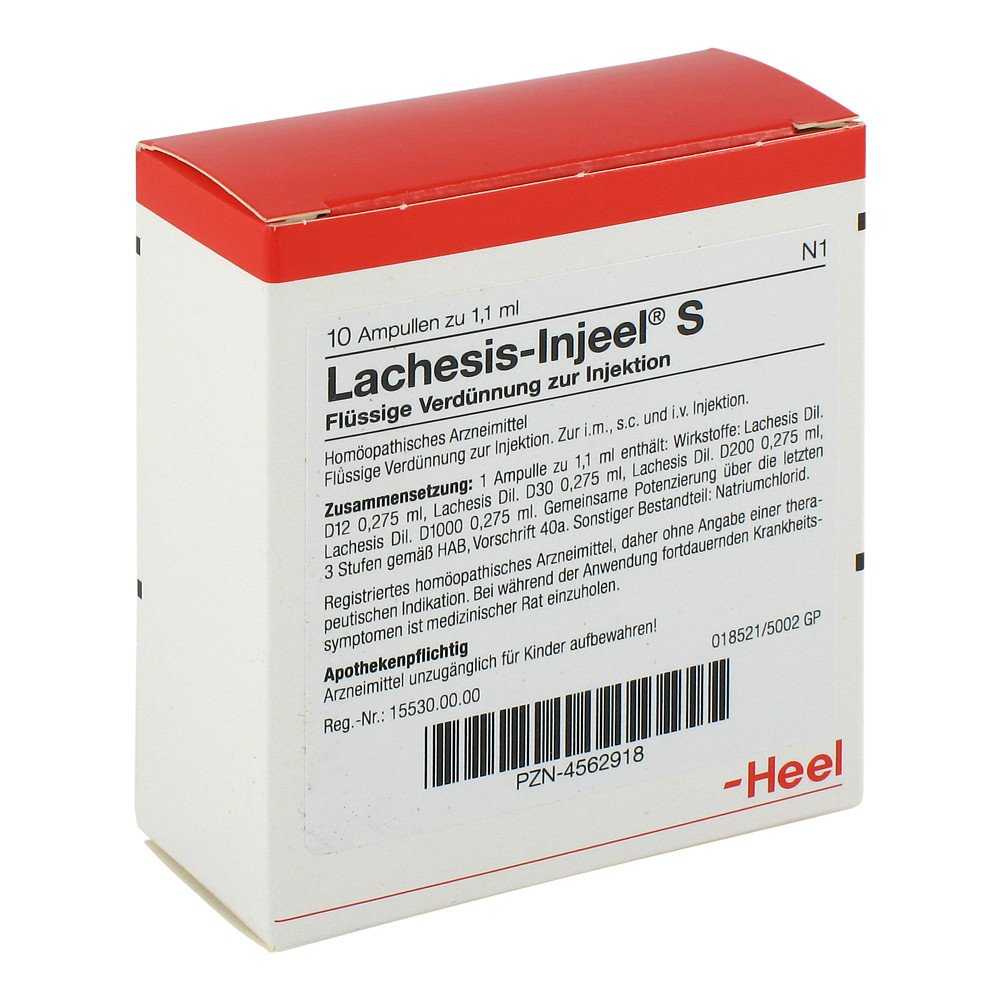 Biologische Heilmittel Heel GmbH Lachesis Injeel S Ampullen 04562918