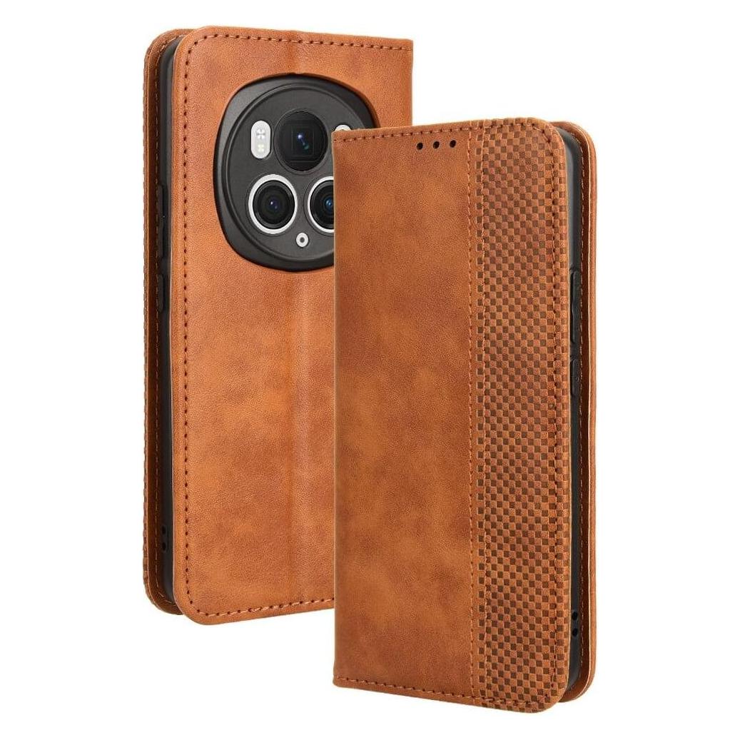 Cover-Discount Honor Magic6 Pro - Vintage Flip Case Hülle braun (Honor Magic6 Pro) (660180346C)