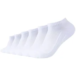 6er Pack camano Soft Walk Sneakersocken 1000 - white 43-46