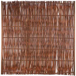 FUEGO Weidengeflechtzaun m. seitl. Rahmen 180 x 180 cm