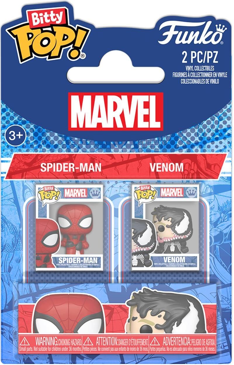 Funko Bitty Pop! 2-Pack Marvel: Spider-Man - Spider-Man & Venom Vinyl