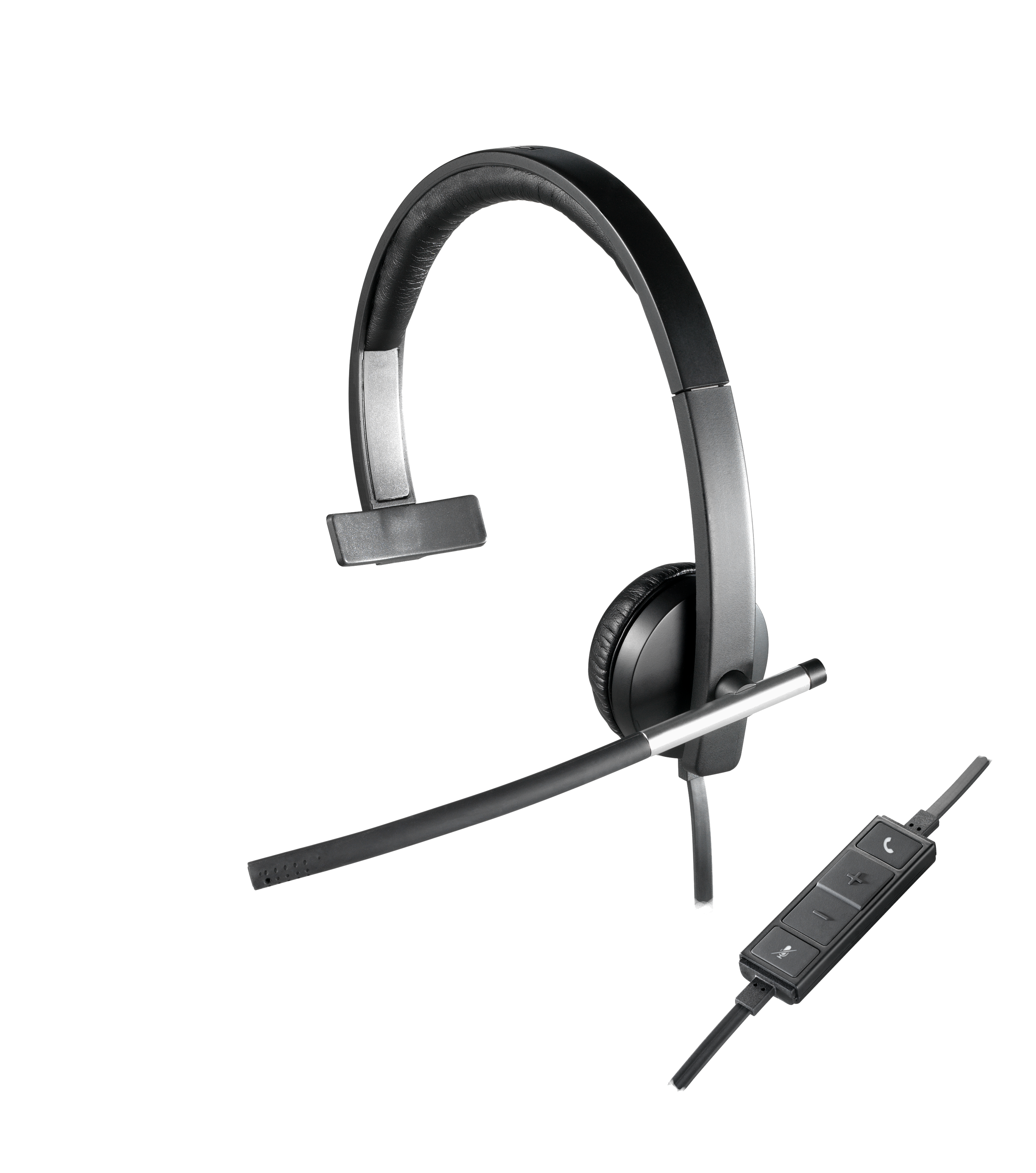 Logitech H650e Headset kabelgebunden Schwarz
