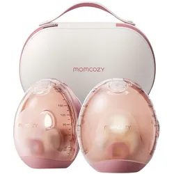 Momcozy Elektrische Doppelmilchpumpe Air1, tragbar, transparent