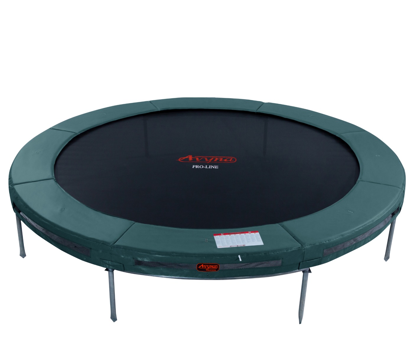 Avyna Pro-Line InGround trampoline set 12 ø365 cm - grün