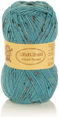 Woll Butt Söckli Tweed – Sockengarn, türkis