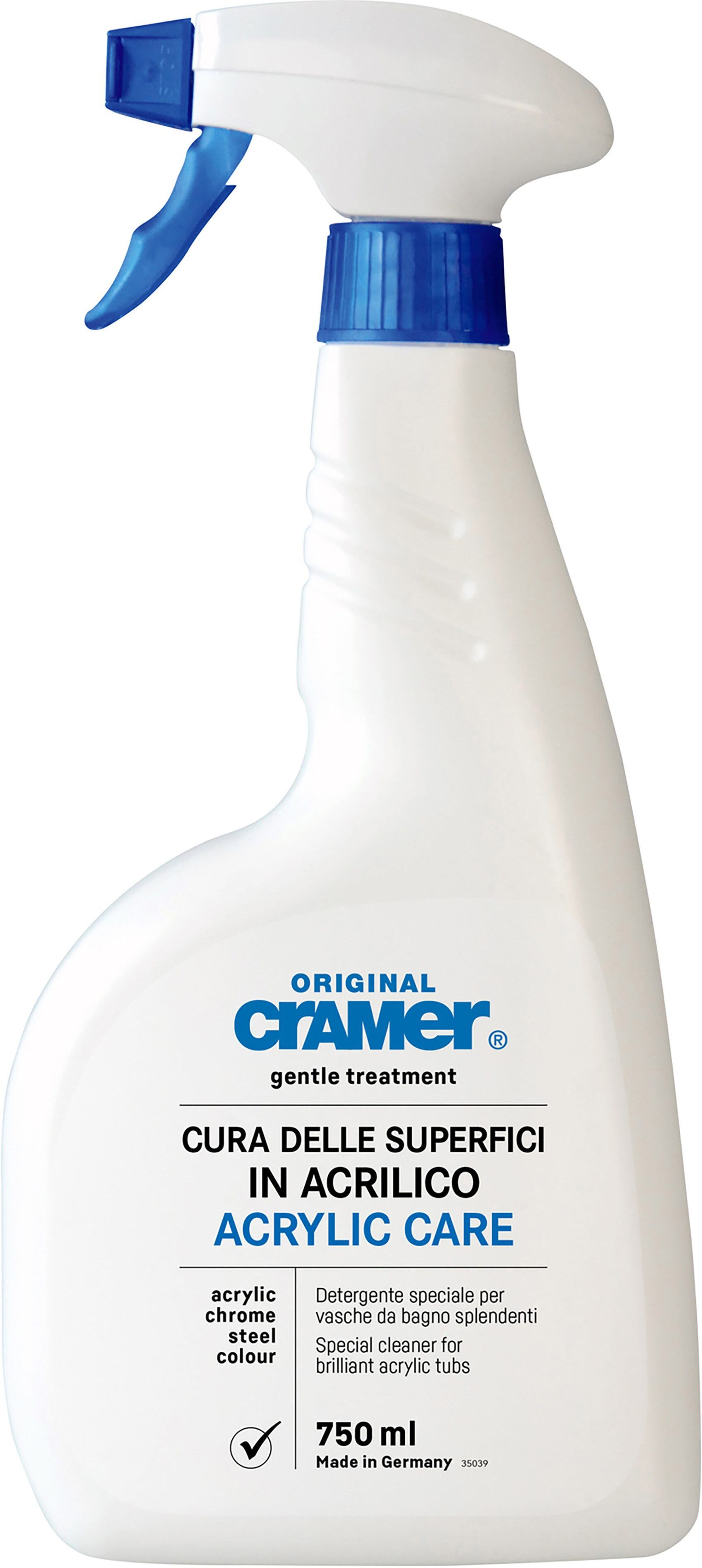 Cramer DETERGENTE PROFESSIONALE  PER SUPERFICI ACRILICHE 750 ml