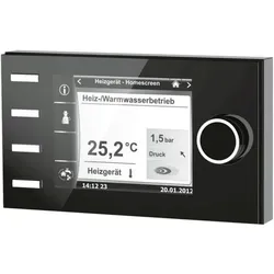 Wolf BM-2 Bedienmodul 2745306 ohne Außenfühler, schwarz, für Regelungssystem WRS