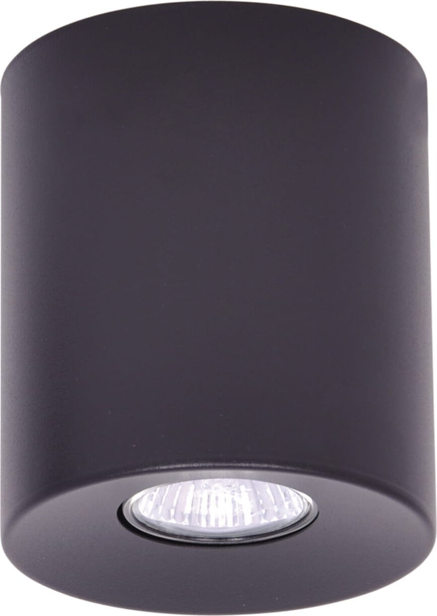 Zwarte plafondlamp Kaja met HORN-buis