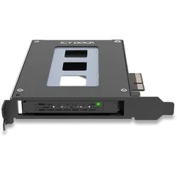 Icy Dock MB111VP-B Speicherlaufwerksgehäuse SSD-Gehäuse Schwarz 2.5"