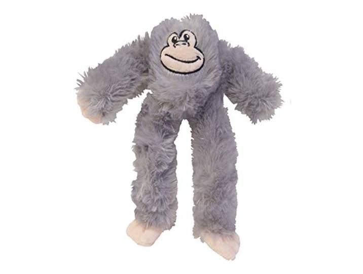 Gloria IWA Mini pluche hondenspeelgoed, pluche met geluid, zachte textuur, robuust materiaal, ideaal voor kleine honden, grijs