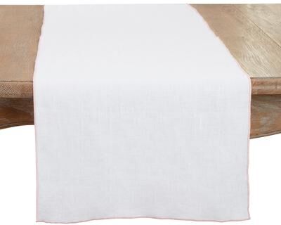 Saro Lifestyle Stonewashed Stitched Edge Table Runner