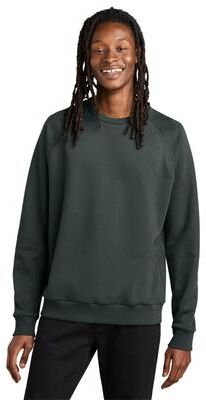 Allmade AL5004 Organic CVC Fleece Crewneck Sweatshirt in Terrain Grey size Medium   60% organic combed ring spun cotton/40% recycled polyester