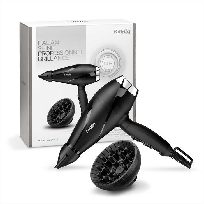 BaByliss 6713de-nero/argento