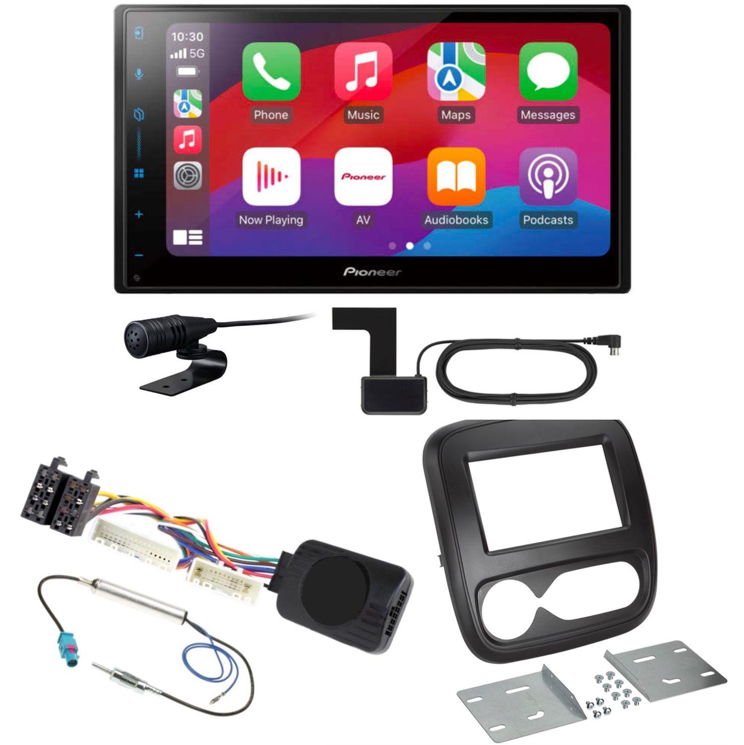 Pioneer SPH-DA77DAB CarPlay Android Auto DAB+ Einbauset für Fiat Talento