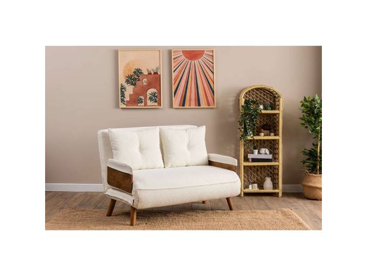 Bettsofa Cosmo Weiß Stoff B 78 T 82 cm - Farbe: weiss - Bettsofa