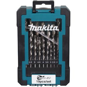 Makita Bohrer HSS-GS, D-78352, 19-teiliges Set, 1-10 mm, HSS-Metallbohrer