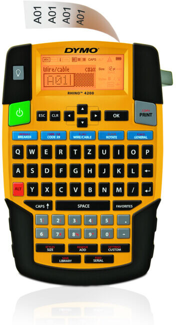 Imprimante d'étiquettes industrielles DYMO Rhino™ 4200 avec clavier QWERTZ (S0955970)