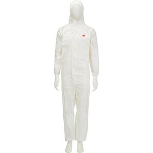 3M Schutzanzug 4545, weiß, Größe XL, mit Kapuze, Einweg-Overall, PSA-Kategorie 3 Typ 5/6