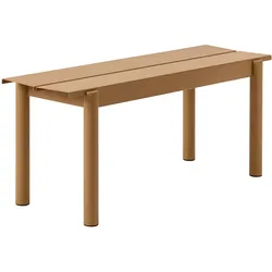 Muuto Linear Steel Gartenbank, 110 cm, burnt orange