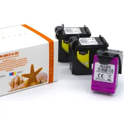 3 XL-Druckerpatronen kompatibel zu 2 x HP 301XL schwarz 1 x HP 301XL color