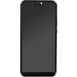 OEM Display-Einheit + Rahmen für Huawei P20 Lite schwarz, ohne Logo (Huawei P20 Lite), Mobilgerät Ersatzteile, Schwarz